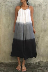 Robes à bretelles spaghetti fendues unies